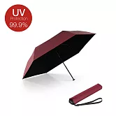2025秋冬限量黑膠款【Knirps德國紅點傘】US.050極致扁型設計摺疊傘 多色任選- BORDEAUX Coating