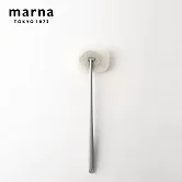 【日本MARNA】長柄浴室清潔海綿刷/浴缸刷 灰色
