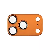 QinD Apple 蘋果 iPhone 17 Pro系列 金屬鎧甲鏡頭膜 -iPhone 17 Pro-宇宙橙