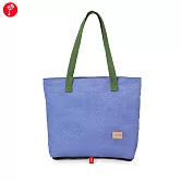 satana - Soldier 折疊托特包/購物袋 - 長春花藍