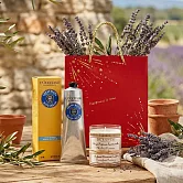 L’OCCITANE 歐舒丹 日常療癒護手組-乳油木護手霜(150ml)贈精油蠟燭(180g)-隨機出貨-國際航空版