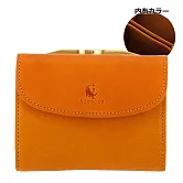 Kissora Tokyo｜日本職人手工 三折一字口金牛皮短夾 駝色