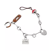 Hermes 愛馬仕 Bijou de Sac藍盒子限定 馬蹄&蘋果金屬吊飾- 紅