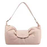 LONGCHAMP LE PLIAGE XTRA系列牛皮抓皺單肩包 奶油