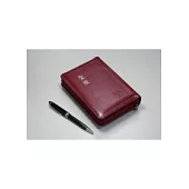 聖經：和合本皮面拉鍊姆指索引紅字(紅色銀邊)(不含筆)