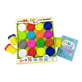 捏捏樂小麥黏土：16色(附黏土教學手冊1本)