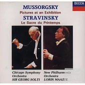 穆索斯基：展覽會之畫／史特拉汶斯基：春之祭 / 馬捷爾、蕭提、芝加哥交響樂團、新愛樂管絃樂團