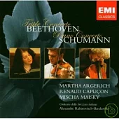 Beethoven: Triple Concerto; Schumann: Piano Concerto / Argerich, Capucon, Maisky, Rabinovitch-Barakovsky