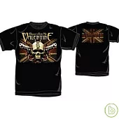 Bullet For My Valentine / Union Jack Skull Black - T-Shirt (S)