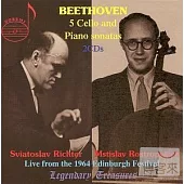 Beethoven: The five sonatas for cello and piano (complete) Live, from the 1964 / Sviatoslav Richter, Mstislav Rostropovich [2CD]