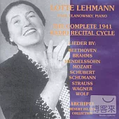 Lotte Lehmann / Complete 1941 Radio Recital Cycle (2CD)