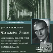 Brahms: Ein Deutsches Requiem / Ramin (1954)