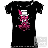 丁噹 / 歌姬貓蜜桃長版T(黑)_FS