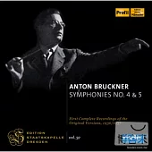 Edition Staatskapelle Dresden Vol. 32- BRUCKNER: Symphonies Nos. 4, "Romantic" and 5 / Bohm
