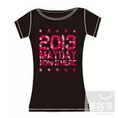 五月天 / [明日重生]粉紅迷彩口袋黑T FS