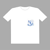 小球(莊鵑瑛) / 巴斯特耳朵 - 短袖T-shirt 白(white) 成人 XL