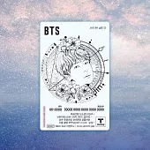 官方週邊商品 防彈少年團 BTS X T-MONEY 2代 透明交通卡 地鐵卡- [JIN] (韓國進口版)
