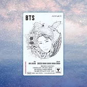 官方週邊商品 防彈少年團 BTS X T-MONEY 2代 透明交通卡 地鐵卡 [RM] (韓國進口版)