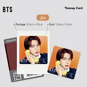 官方週邊商品 防彈少年團 BTS X T-MONEY CARD 方卡 交通卡【JIN】(韓國進口版)