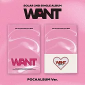 頌樂 (MAMAMOO+) SOLAR - 2ND SINGLE ALBUM [WANT] POCA版 (韓國進口版)