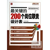 最關鍵的200個崗位職責設計表