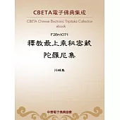 釋教最上乘秘密藏陀羅尼集 (電子書)