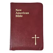 New American Bible: St Joseph Edition Burgundy Bonded Leather With a Zipper Close
