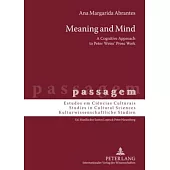 Meaning and Mind: A Cognitive Approach to Peter Weiss’ Prose Work
