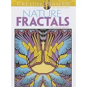 Nature Fractals Adult Coloring Book