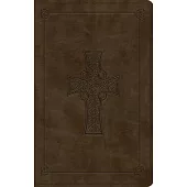 Large Print Value Thinline Bible-ESV-Cross Design