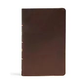 Holy Bible: Christian Standard Bible, Brown, Genuine Leather, Ultrathin Reference