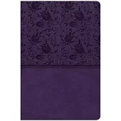 Holy Bible: Christian Standard Bible, Giant Print Reference Bible, Purple Leathertouch