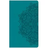 Holy Bible: Christian Standard Bible, Ultrathin Reference Bible, Teal Leathertouch