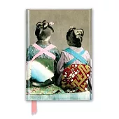 Japanese Dancers Wearing Traditional Kimonos Foiled Journal