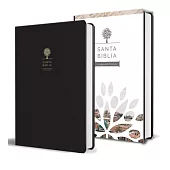 Santa Biblia / Holy Bible: Reina Valera 1960: negra, imitación piel con imágenes de la Tierra Santa