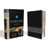 Niv, Storyline Bible, Leathersoft, Black, Comfort Print: Each Story Plays a Part. See How They All Connect.