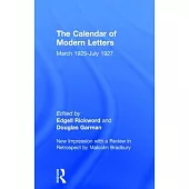 Calendar Modern Letts 4v CB: Cal of Modern Letters