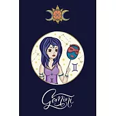 GEMINI - Lined Journal: Zodiac Notebook - 100 Pages - 6x9 Inch