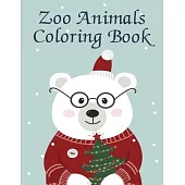 Zoo Animals Coloring Book: Funny animal picture books for 2 year olds