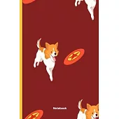 Notebook: Cute Chihuahua chasing frisby notebook journal. Fab gift for chihuahua lovers.