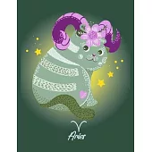 Aries: Cute Zodiac Cate Planner and Organizer Jan 2020 - Dec 2020