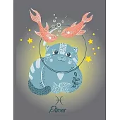 Pisces: Cute Zodiac Cate Planner and Organizer Jan 2020 - Dec 2020
