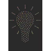 Light Bulb Vintage Lined Notebook