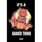 Schedule Planner 2020: Schedule Book 2020 with Dinosaur Gamer Cover - Weekly Planner 2020 - 6