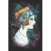 Twenties Women Art decor Gift Lined Notebook