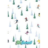 Ski Journal: Ski lined notebook - gifts for a skiier - skiing books for kids, men or woman who loves ski- composition notebook -111