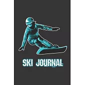 Ski Journal: Ski lined notebook - gifts for a skiier - skiing books for kids, men or woman who loves ski- composition notebook -111
