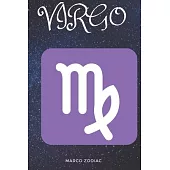 Virgo: Zodiac Notebook, Journal, Diary (110 Pages, Blank, 6 x 9)
