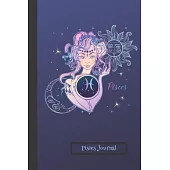 Pisces Journal: Planner and Brain Map Diary: Gift Astrology Zodiac Sun Sign Notebook