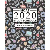 MCAT Study Schedule: 6 month Planner for the Medical Entrance Exam. Ideal for MCAT prep and Organising MCAT practice - Large (8 x 10 inches